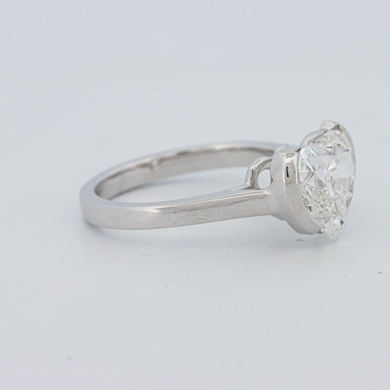 Anel de Mindinho em Forma de Coração 2 CT (LG)