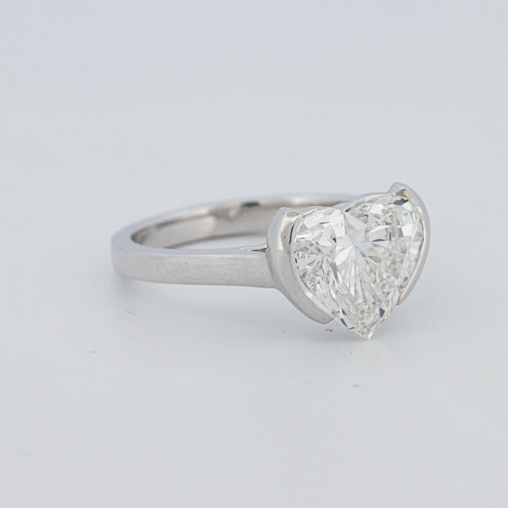 Anel de Mindinho em Forma de Coração 2 CT (LG)