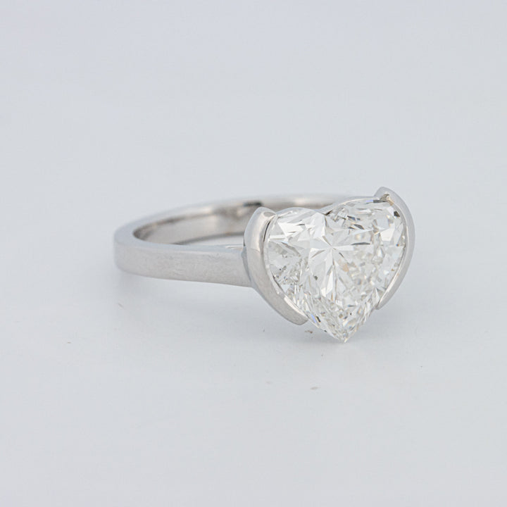 Anel de Mindinho em Forma de Coração 2 CT (LG)