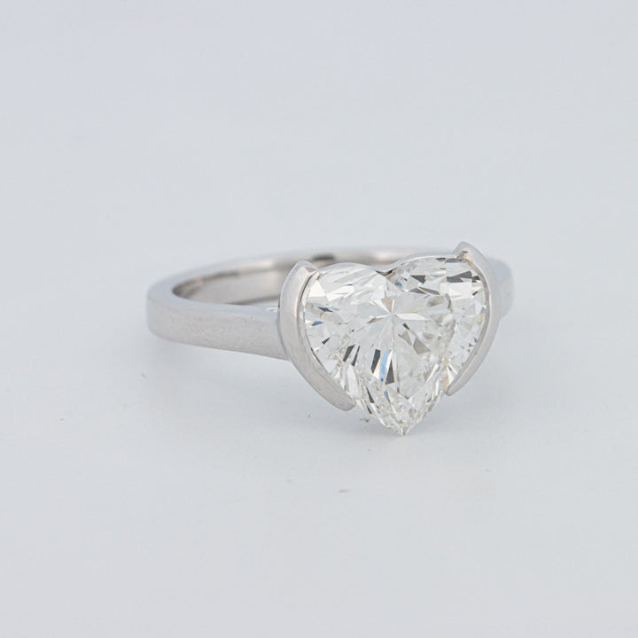 Anel de Mindinho em Forma de Coração 2 CT (LG)