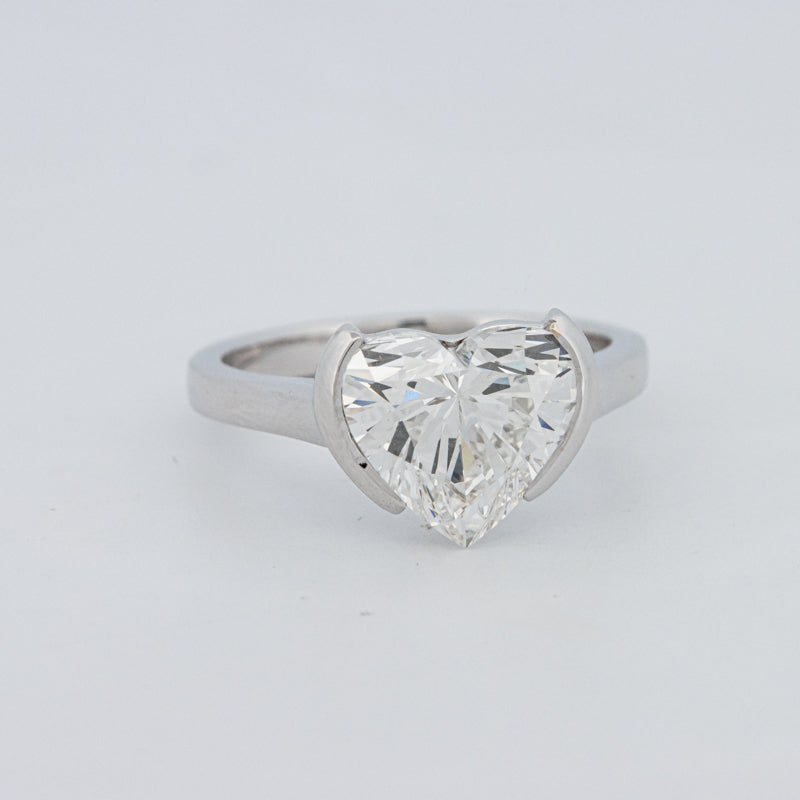 Anel de Mindinho em Forma de Coração 2 CT (LG)