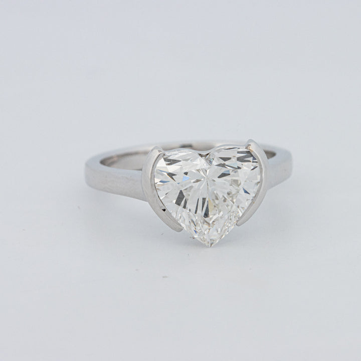 Anel de Mindinho em Forma de Coração 2 CT (LG)