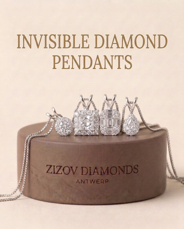 Invisible Diamond Pendants