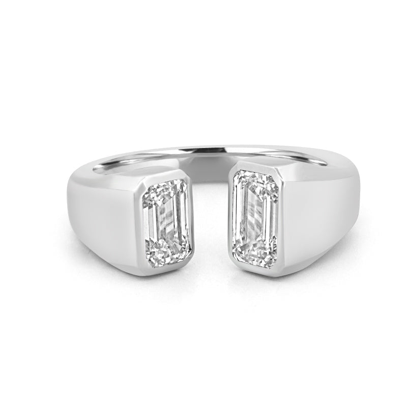 Chunky Emerald Ring (LG) - ZIZOV DIAMONDS