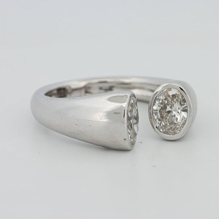 Chunky Oval Reflection Ring (LG) - ZIZOV DIAMONDS
