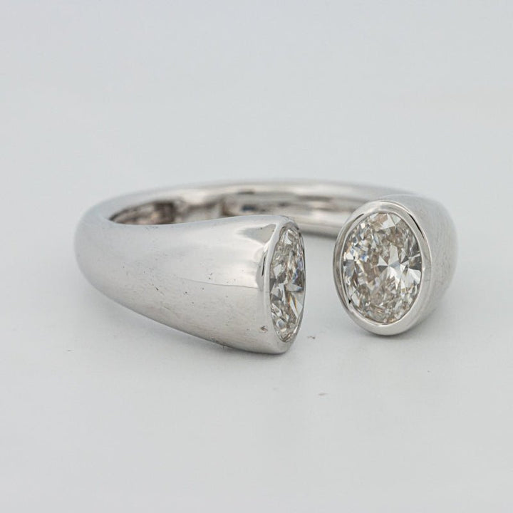 Chunky Oval Reflection Ring (LG) - ZIZOV DIAMONDS
