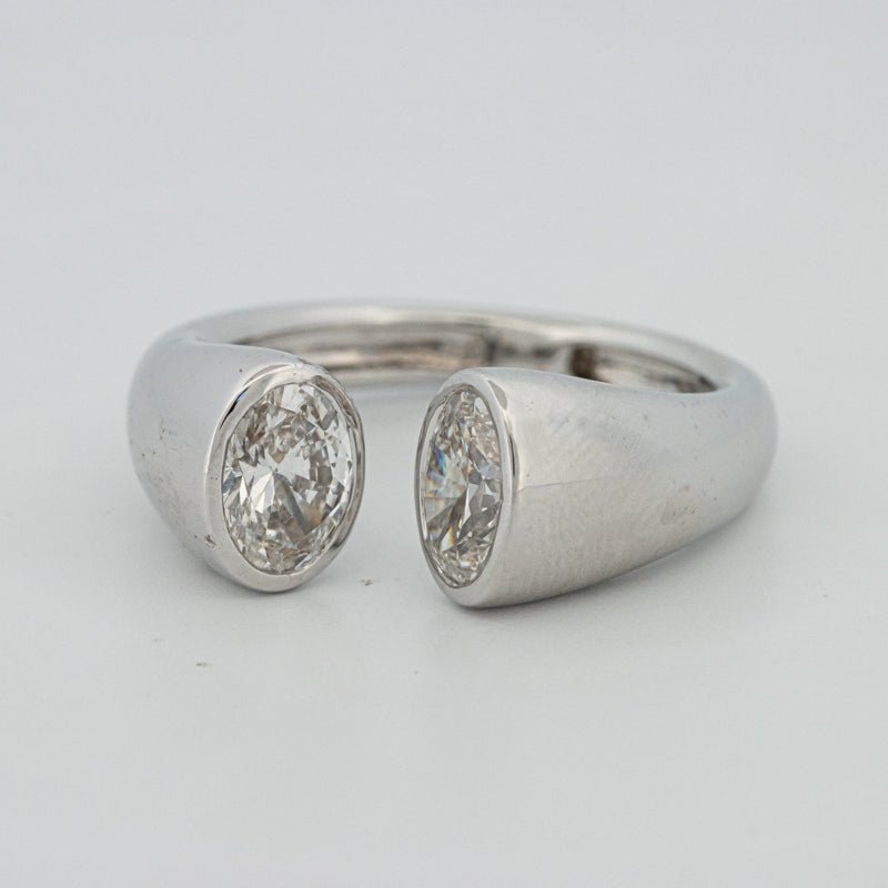 Chunky Oval Reflection Ring (LG) - ZIZOV DIAMONDS