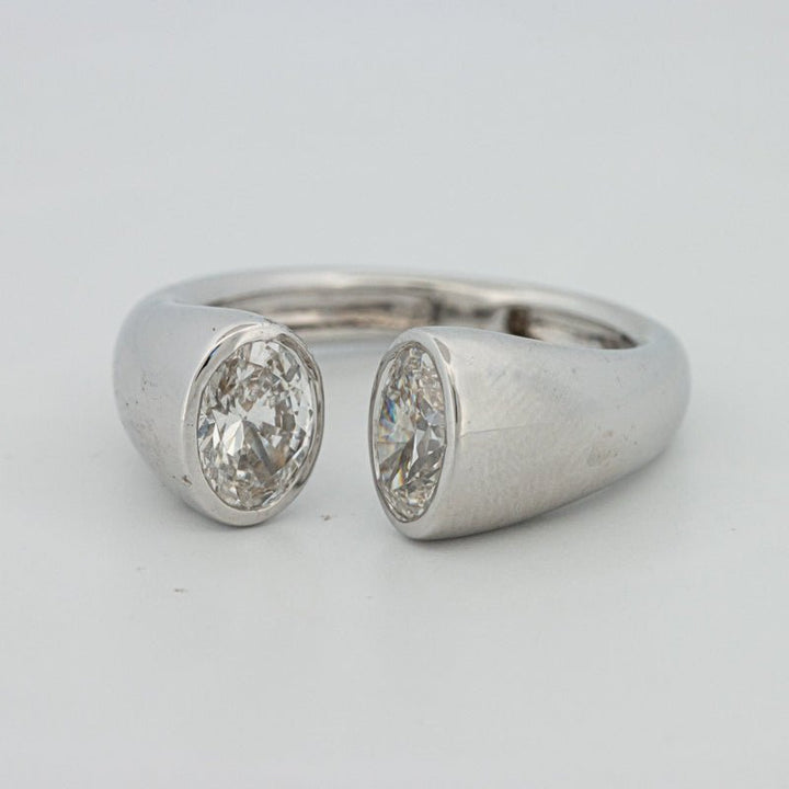 Chunky Oval Reflection Ring (LG) - ZIZOV DIAMONDS