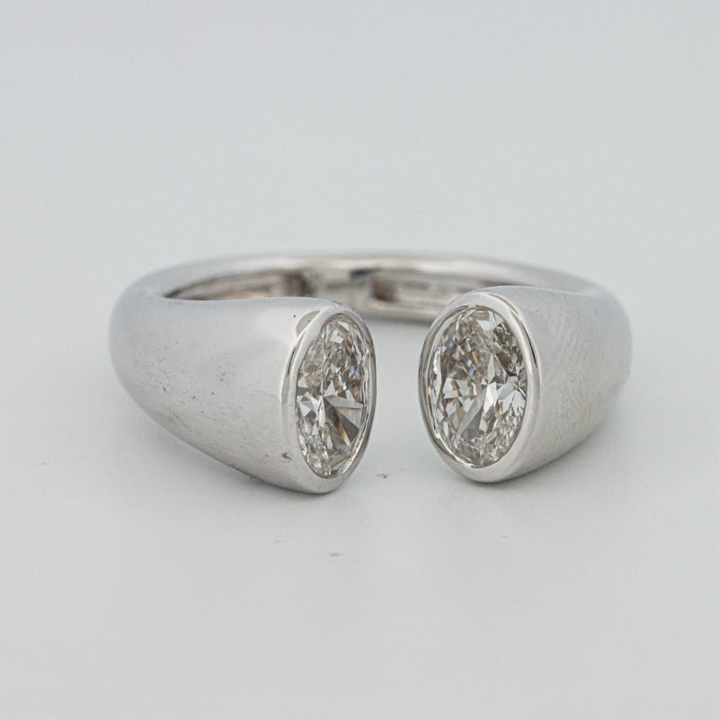 Chunky Oval Reflection Ring (LG) - ZIZOV DIAMONDS