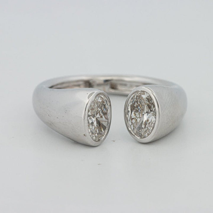 Chunky Oval Reflection Ring (LG) - ZIZOV DIAMONDS
