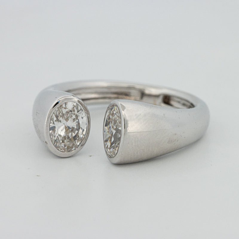 Chunky Oval Reflection Ring (LG) - ZIZOV DIAMONDS