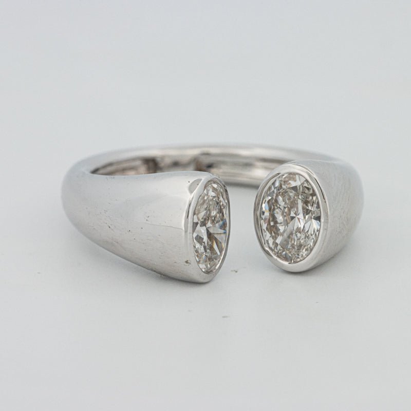Chunky Oval Reflection Ring (LG) - ZIZOV DIAMONDS