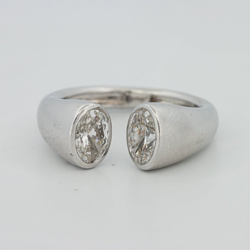 Chunky Oval Reflection Ring (LG) - ZIZOV DIAMONDS