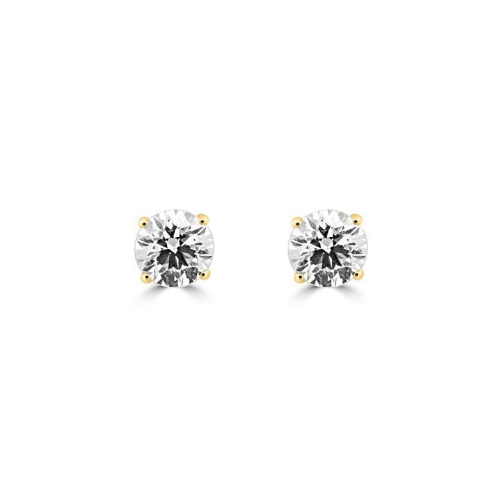 Classic Four Prongs Round Studs - ZIZOV DIAMONDS