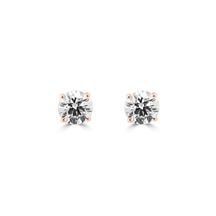 Classic Four Prongs Round Studs - ZIZOV DIAMONDS