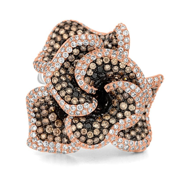 "Dahlia" Flower Ring - ZIZOV DIAMONDS