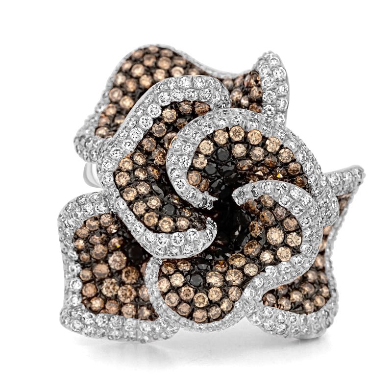 "Dahlia" Flower Ring - ZIZOV DIAMONDS