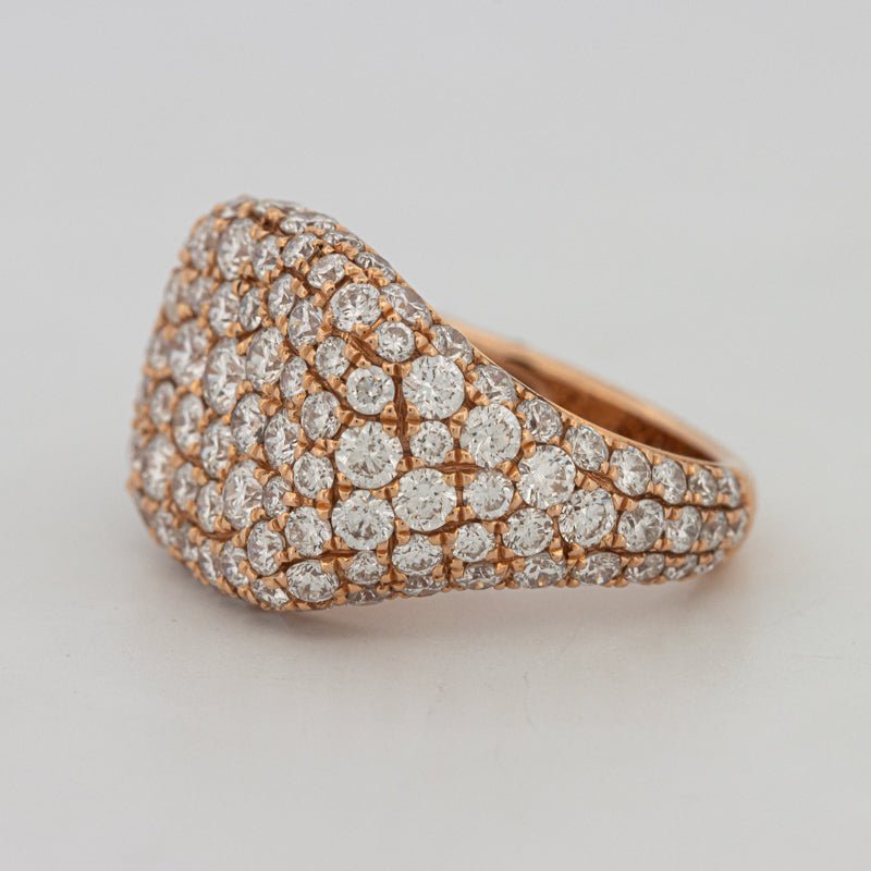 Full Diamond Signet Ring - ZIZOV DIAMONDS