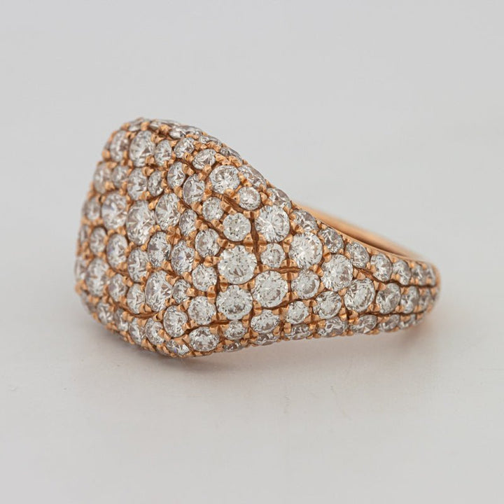 Full Diamond Signet Ring - ZIZOV DIAMONDS