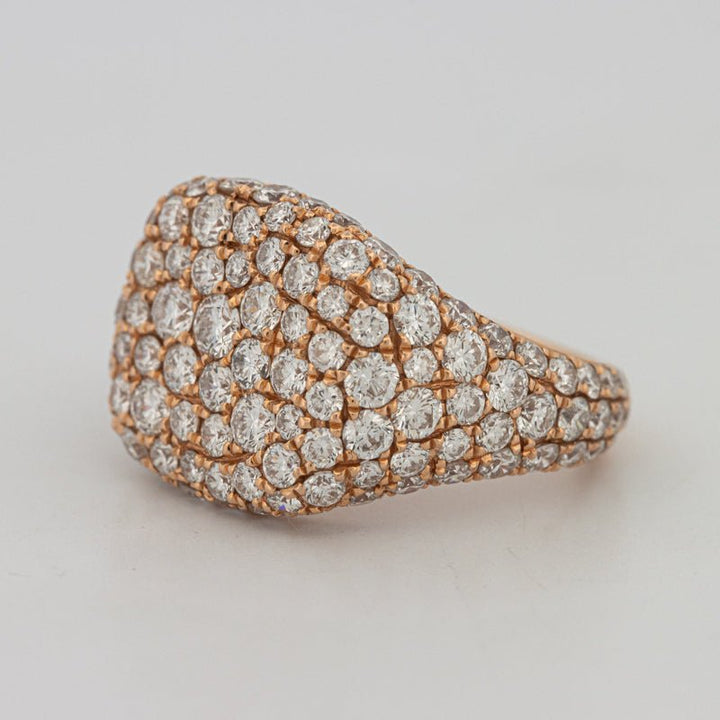 Full Diamond Signet Ring - ZIZOV DIAMONDS