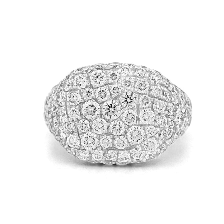 Full Diamond Signet Ring - ZIZOV DIAMONDS