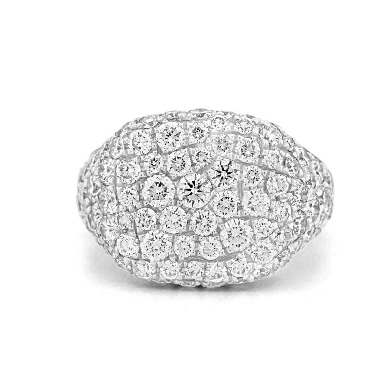 Full Diamond Signet Ring - ZIZOV DIAMONDS