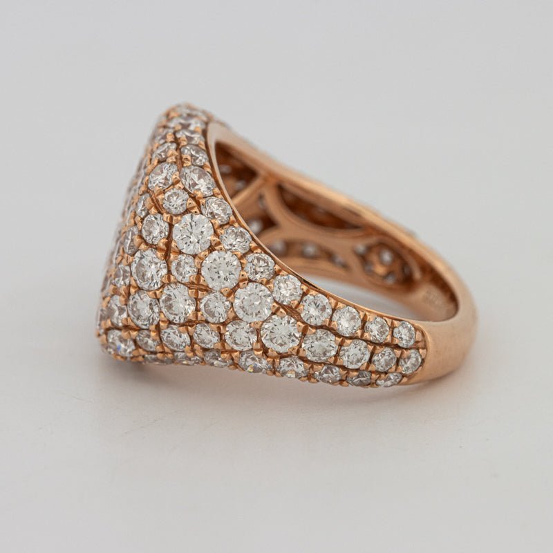 Full Diamond Signet Ring - ZIZOV DIAMONDS