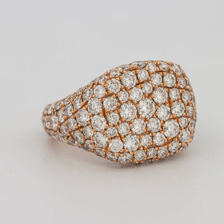 Full Diamond Signet Ring - ZIZOV DIAMONDS