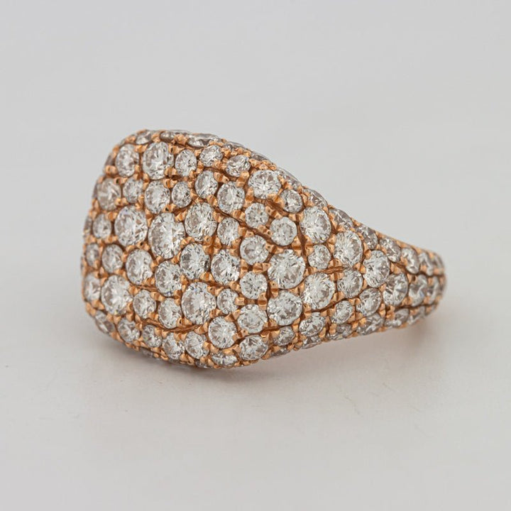 Full Diamond Signet Ring - ZIZOV DIAMONDS