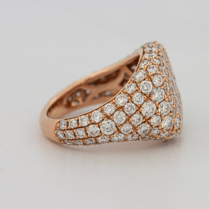 Full Diamond Signet Ring - ZIZOV DIAMONDS