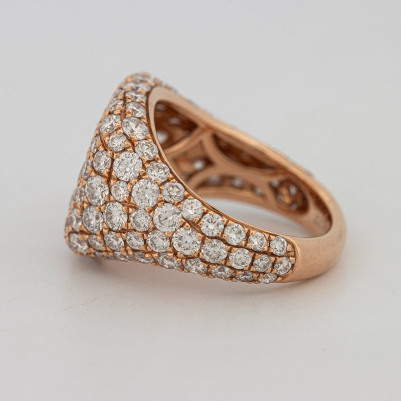 Full Diamond Signet Ring - ZIZOV DIAMONDS