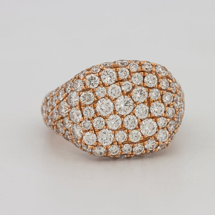 Full Diamond Signet Ring - ZIZOV DIAMONDS
