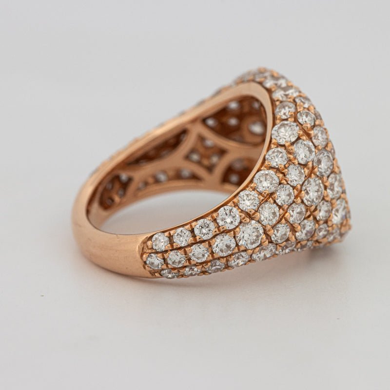 Full Diamond Signet Ring - ZIZOV DIAMONDS