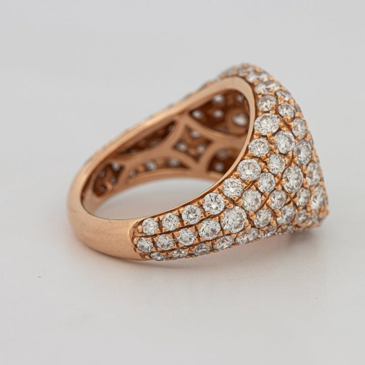 Full Diamond Signet Ring - ZIZOV DIAMONDS