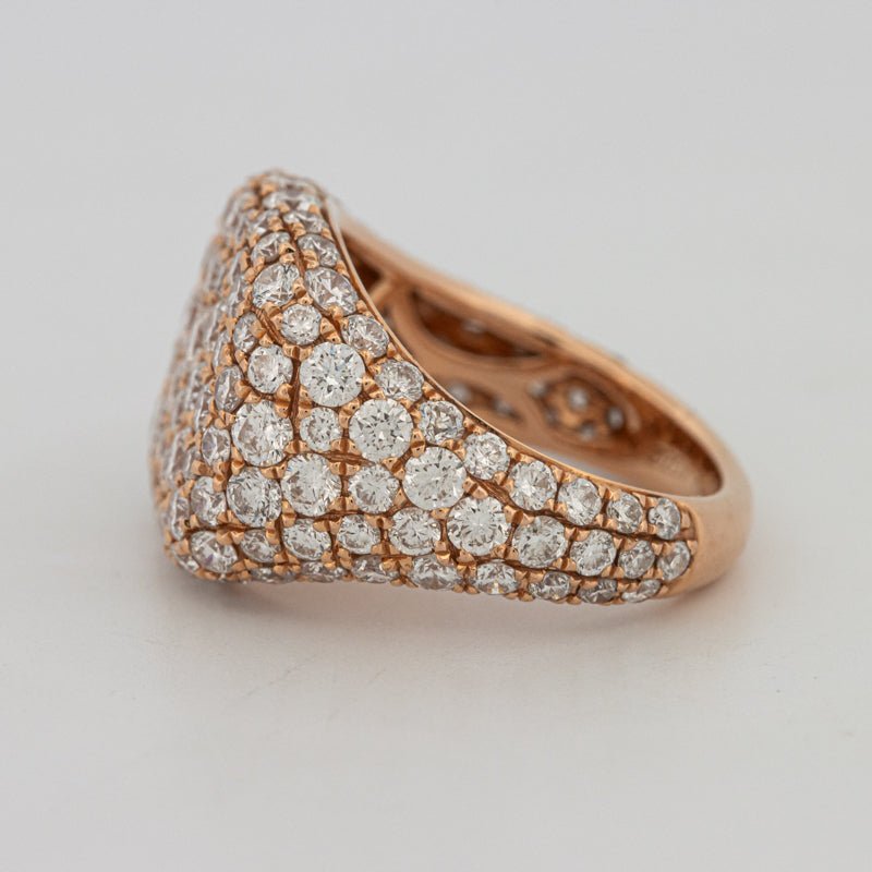 Full Diamond Signet Ring - ZIZOV DIAMONDS