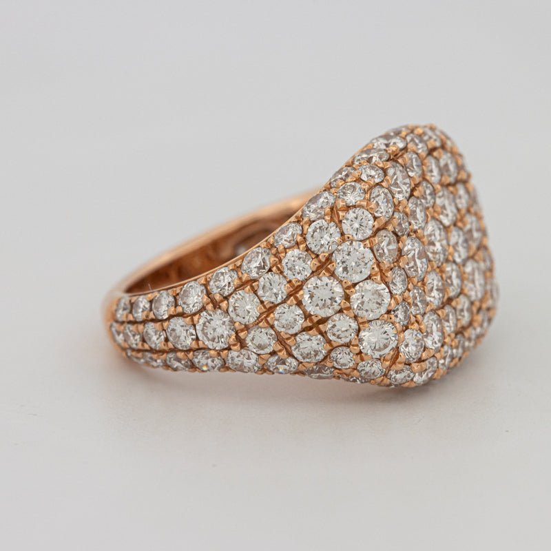 Full Diamond Signet Ring - ZIZOV DIAMONDS