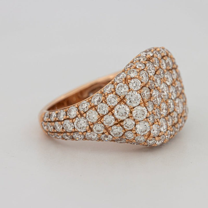 Full Diamond Signet Ring - ZIZOV DIAMONDS