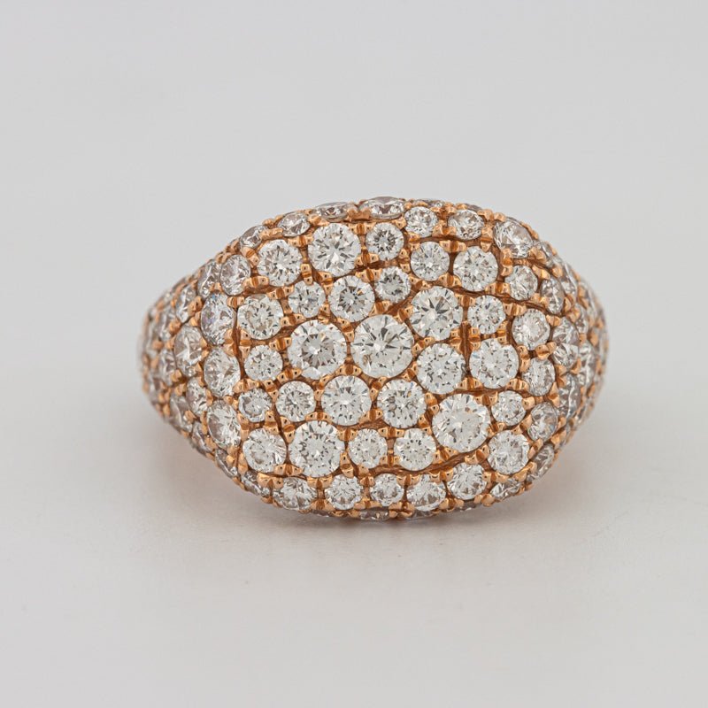 Full Diamond Signet Ring - ZIZOV DIAMONDS