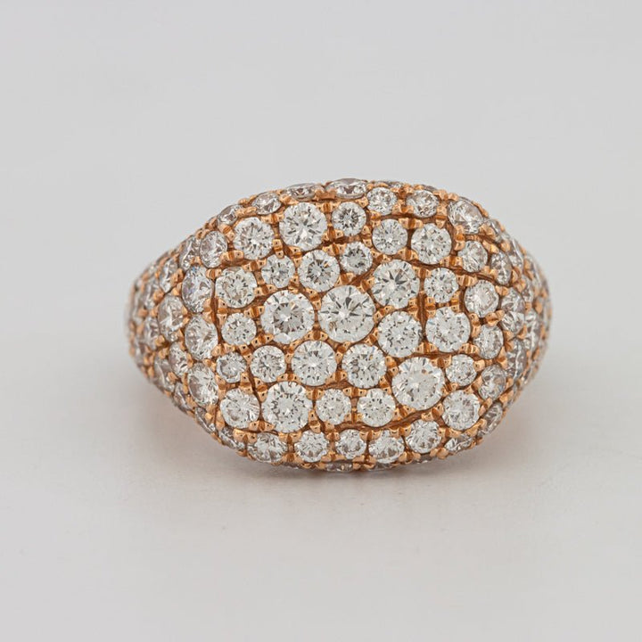 Full Diamond Signet Ring - ZIZOV DIAMONDS