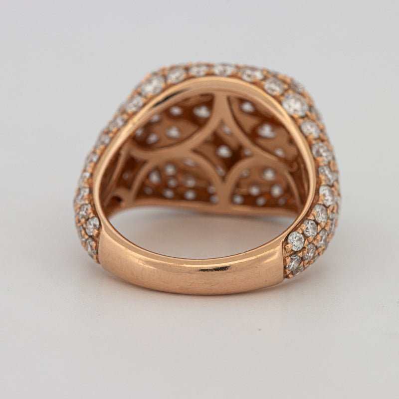 Full Diamond Signet Ring - ZIZOV DIAMONDS