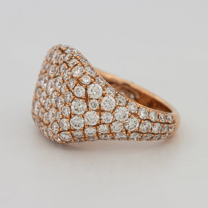 Full Diamond Signet Ring - ZIZOV DIAMONDS