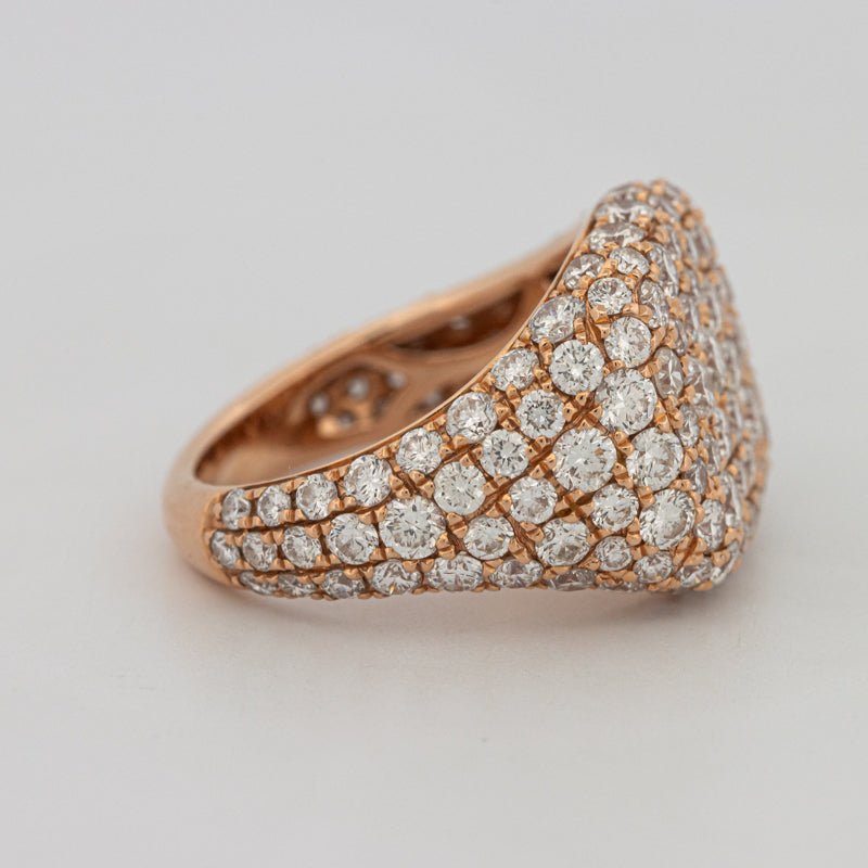 Full Diamond Signet Ring - ZIZOV DIAMONDS