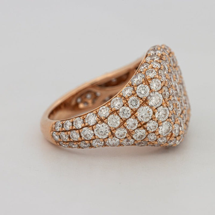 Full Diamond Signet Ring - ZIZOV DIAMONDS