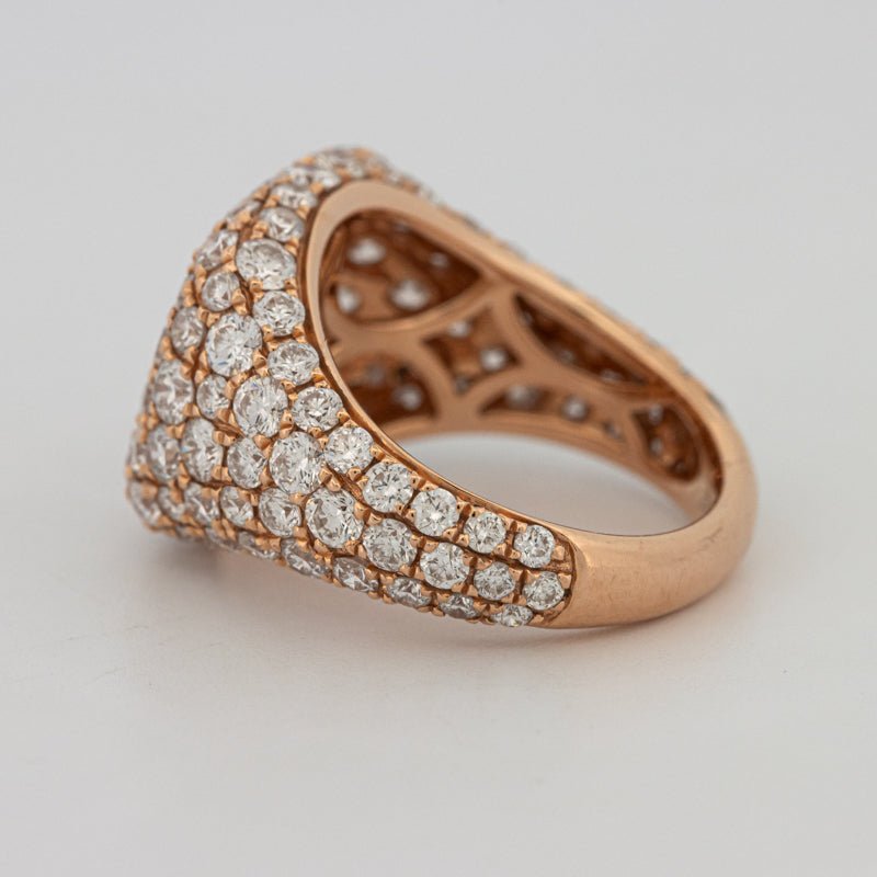 Full Diamond Signet Ring - ZIZOV DIAMONDS