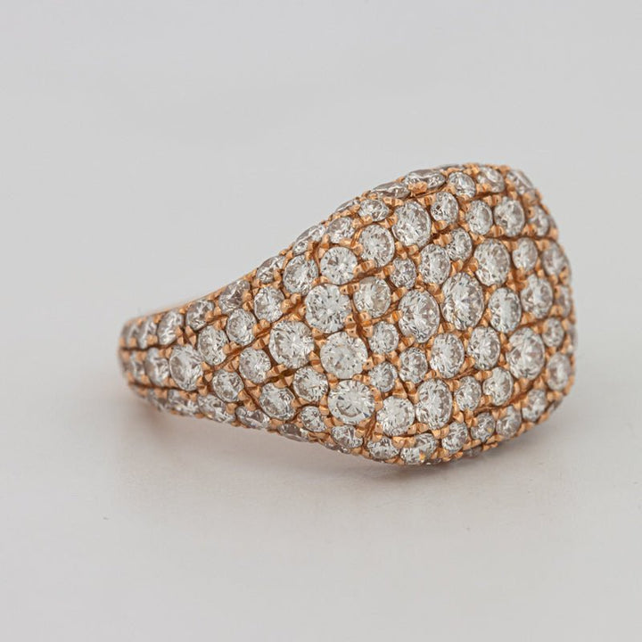 Full Diamond Signet Ring - ZIZOV DIAMONDS
