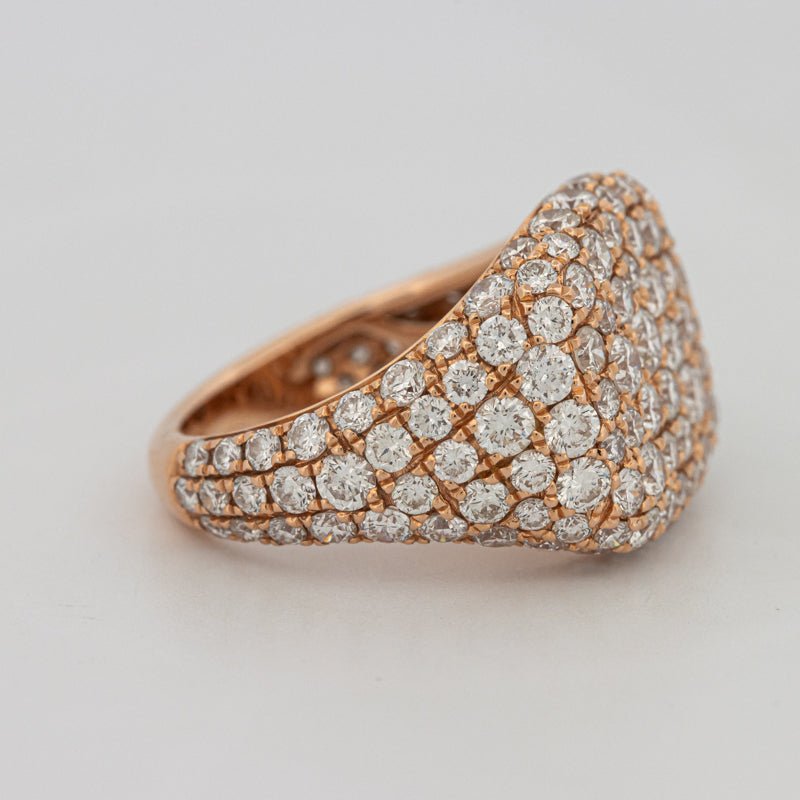 Full Diamond Signet Ring - ZIZOV DIAMONDS