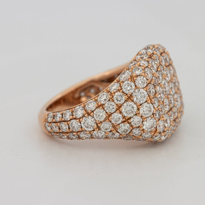 Full Diamond Signet Ring - ZIZOV DIAMONDS