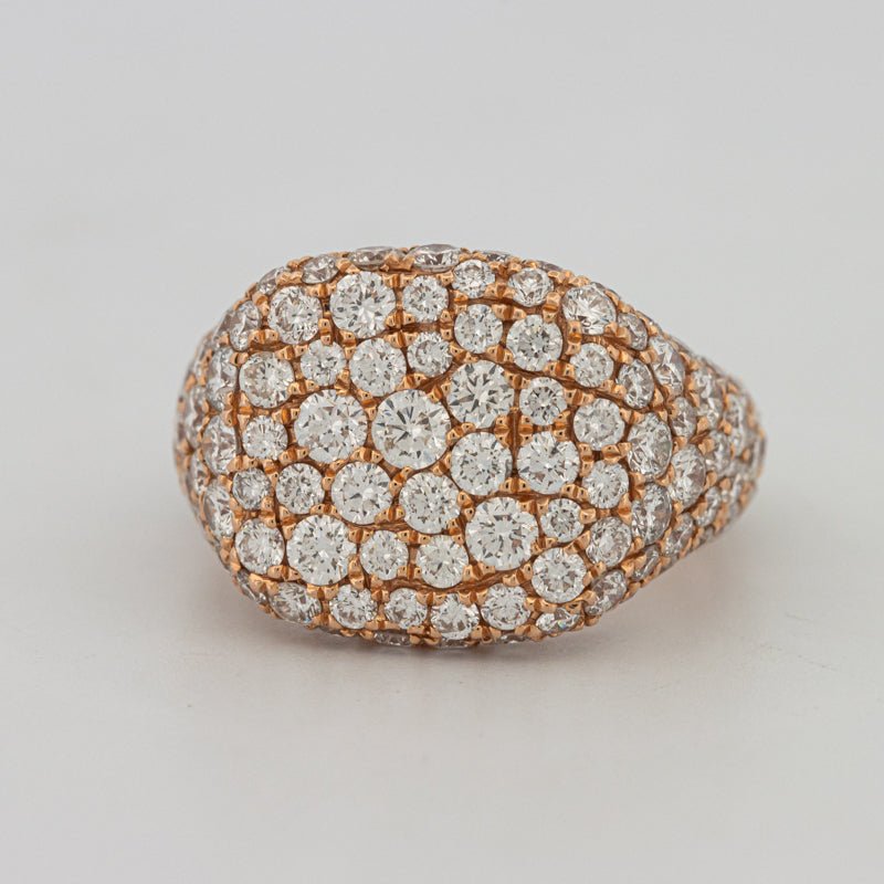 Full Diamond Signet Ring - ZIZOV DIAMONDS