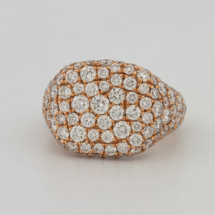 Full Diamond Signet Ring - ZIZOV DIAMONDS
