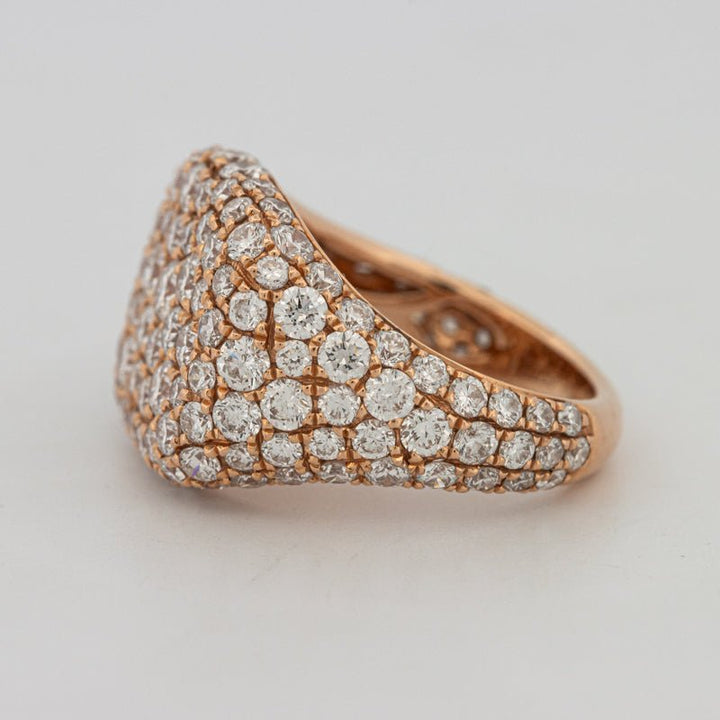 Full Diamond Signet Ring - ZIZOV DIAMONDS